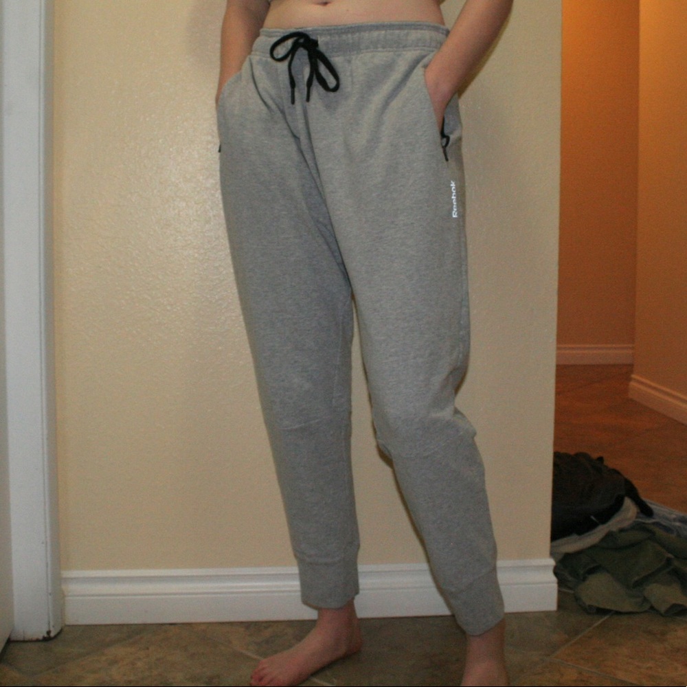 MENS XL REEBOK GREY SWEATPANTS